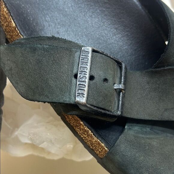 Women's Birkenstock Sienna II Black Slide Sandals, need new soles - Picture 3 of 9